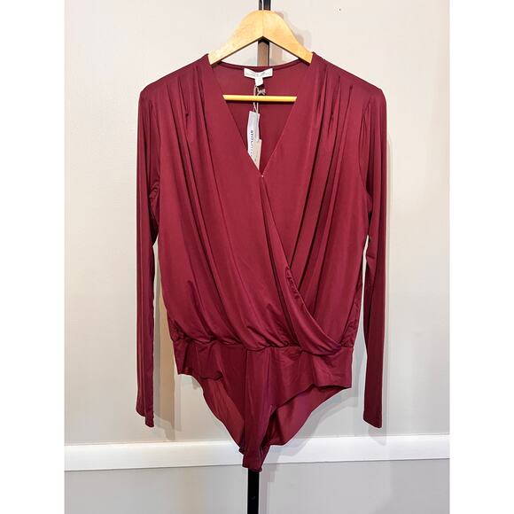 Nine Britton Long Sleeve Bodysuit Stitch Fix Women's Size M NWT - Picture 2 of 6